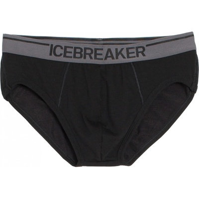 Icebreaker Мъжко мериносово термобельо Icebreaker Anatomica Briefs Merino base layer - Black / Monsoon (015-0434-0213)