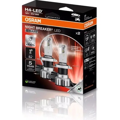 OSRAM NIGHT BREAKER LED SMART H4, +330 % viac jasu 4062172398138