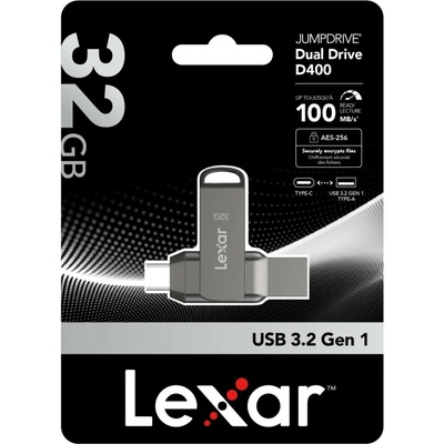 Lexar JumpDrive D400 Dual 32GB LJDD400032G-BNQNG