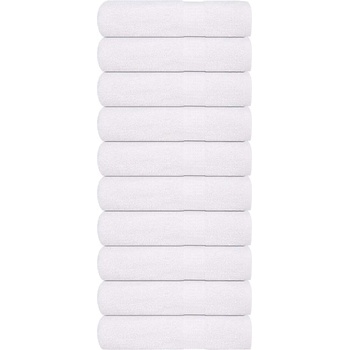 vidaXL Кърпи за баня FROGN 10 бр. Бели 100x150 см 360 г/м2 (136659)