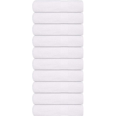 vidaXL Кърпи за баня FROGN 10 бр. Бели 100x150 см 360 г/м2 (136659)