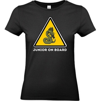 imago Dámské tričko Hvězdná brána Junior on Board černá