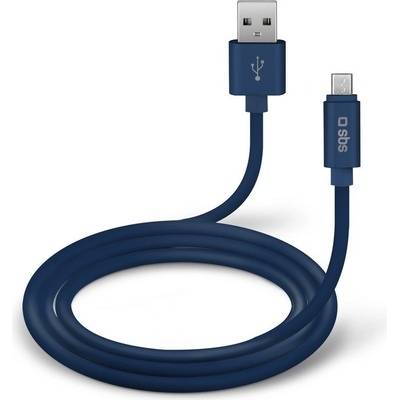 SBS TECABLPOLOMICUSBB USB/Micro-USB silikónový, 1,5m, modrý