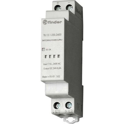 Finder 78.12.1.230.1200 sieťový zdroj na montážnu lištu (DIN lištu), 12 V/DC, 1.25 A, 12 W