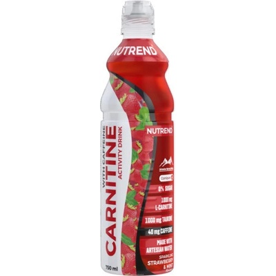 Nutrend Carnitine Activity Drink with Caffeine Jahoda a máta 750 ml