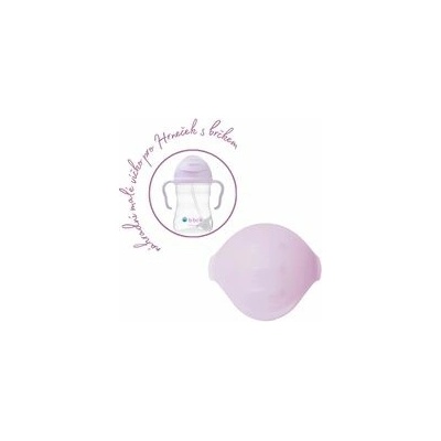 b.box Náhradné malé viečko pre Hrnček so slamkou GELATO - blackberry