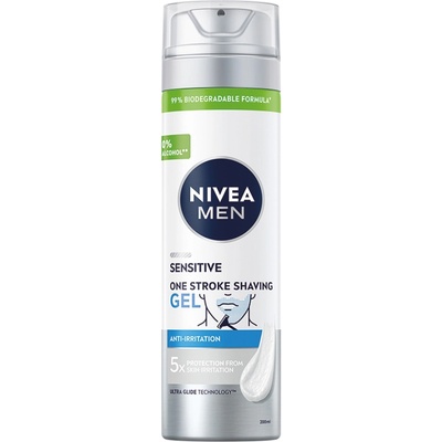 Nivea Men Sensitive gél na holenie na 3denní strniště 200 ml