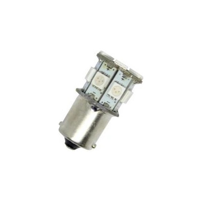 Диодна крушка тип ba15s с 13 smd диода единична светлина Червен