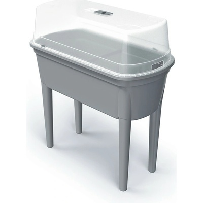 Prosperplast Sadbovač s vekom BOTANICE 77,5 cm sivý