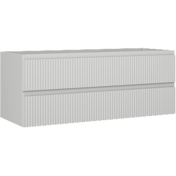 Mexen Rivel шкаф за баня за мивка 120 см, 2 чекмеджета, гофрирана, сива мат - 91A20-12047-2-BFF62 (91A20-12047-2-BFF62)
