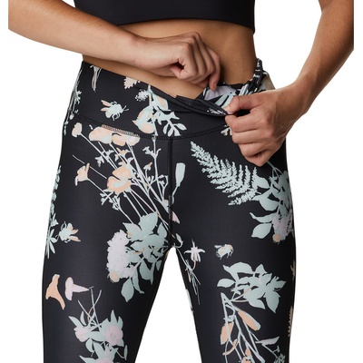 Columbia dámské legíny Lodge print 7/8 tight Radical čierna