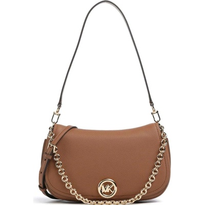 Michael Kors kožená kabelka Nolita md hnědá