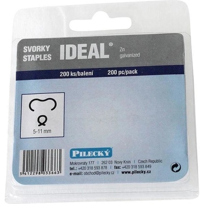 Svorky IDEAL Zn 200ks/bal