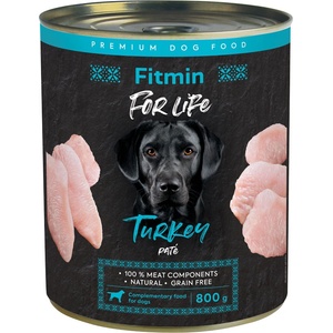 Dibaq Fitmin For Life Консервирано пуешко за кучета 800 g