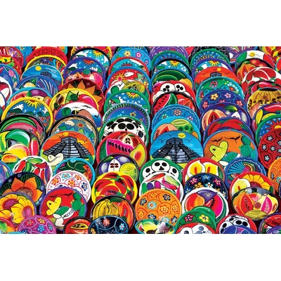 EUROGRAPHICS - Puzzle Mexican Plates - 1 000 piese