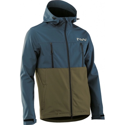 Northwave Easy Out Softshell Jacket Deep Blue/Forest Green