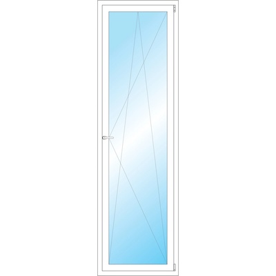 OKNA HNED Plastové okno 69x234 cm bílé otevíravé a sklopné pravé