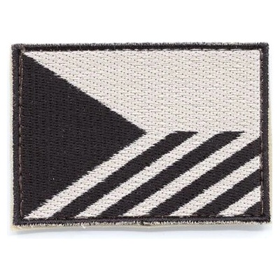 NAVYS Nášivka VLAJKA ČR šikmé PRUHY velcro 7,5 x 5,5 cm DESERT