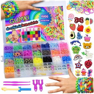 Loom Band Gumičky NA VÝROBU NÁRAMKOV S 4200 ks