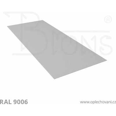 Brons Rovinný plech 800 x 2000 mm stříbrná
