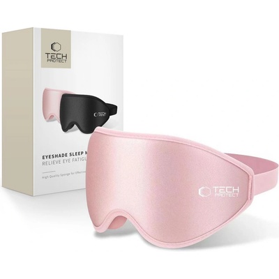 Tech-Protect Маска за сън с 3D контур от Tech Protect - Baby Pink (5906302376179)