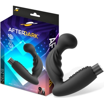 Image 1 of Afterdark Delzis Anal Prostate P-Spot Vibrator Black