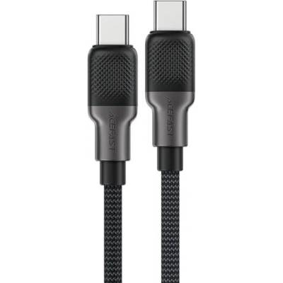 ACEFAST Кабел, Acefast USB-C to USB-C Cable 60W Silicone braid 1.2m - C10-03 - Black (ACEFAST-C10-03)