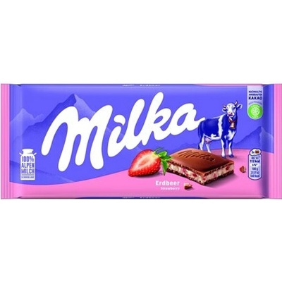 Milka jahodová příchuť 22 x 100 g