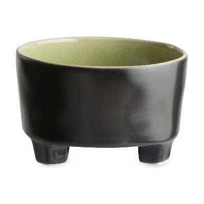 Costa Nova ED Miska na nožičkách Riviera černá zelená Vert frais 14 cm 0,7 l