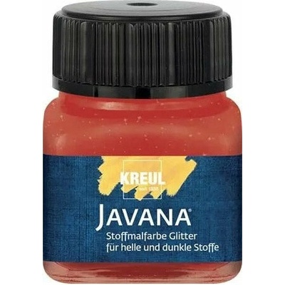 Javana glitrová farba na textil 20 ml rubínovočervená