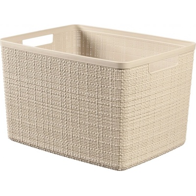 CURVER JUTE L 20L Košík 36 x 28 x 23 cm, béžový 01907-885