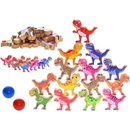 Mikro trading Big Tree dinosaurus jenga/puzzle 16 ks dinosaurů 8 cm