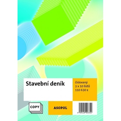 Asopol 110630 Stavební deník 3x10 listů – Hledejceny.cz