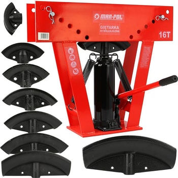 MAR-POL Тръбогиб хидравличен, mar-pol m55671, 16 тона, 26 см, 8 матрици 1/2"-3 (m55671)