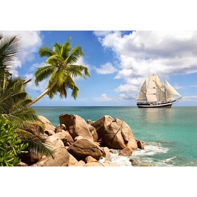 Castorland Sailing in Paradise 1500 pcs Пъзел 1500 броя Пейзажни (150526) (150526)