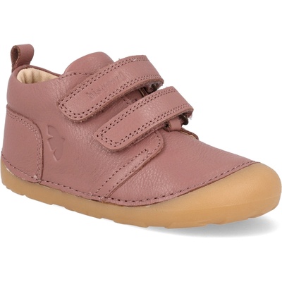 Bisgaard Barefoot dětské kotníkové boty Carter Heather růžové