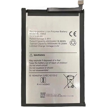 Infinix BL-49NX Съвместима Литиево-полимерна Батерия 3.85V / 4900mAh за Infinix Hot 30i
