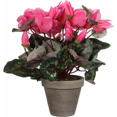 Umelá rastlina Cyklámen, 30 cm, farba kvetu: ružová 947228