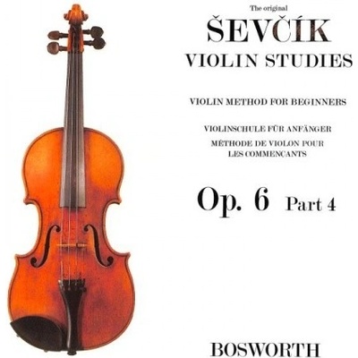 Otakar Ševčík Violin Studies Violin Method For Beginners Op.6 Part 4 noty na housle