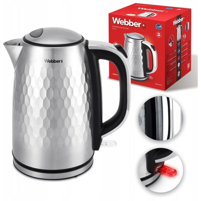 Webber WK-330 електрическа кана 2200W 1, 7L неръждаема стомана (05WK-330)