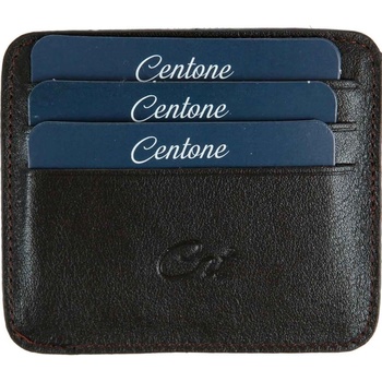Centone Кожен картодържател - Кафяв #268248 (268248_Тъмно кафяв)