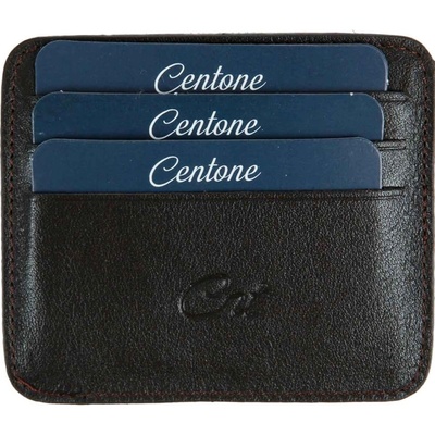 Centone Кожен картодържател - Кафяв #268248 (268248_Тъмно кафяв)