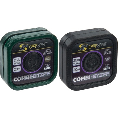 Carp Spirit Šnúra Combi Stiff Coated Braid Camo Green 20m 25lb