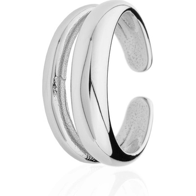 Franco Bene Dvojitý prsten široký stříbrný 2260