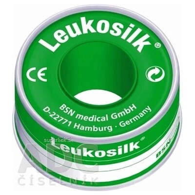 BSN Medical GmbH LEUKOSILK náplasť na cievke, 1,25 cm x 5 m 1 ks