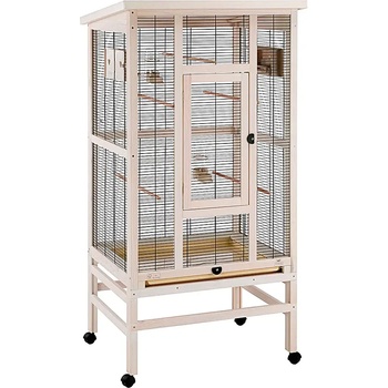 Ferplast Wilma Wooden Aviary дървен птичарник за канарчета, вълнисти папагалчета и други птици - кг