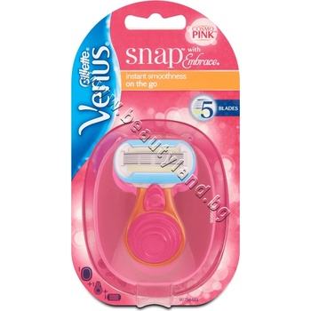 Gillette Самобръсначка Gillette Venus Embrace Snap, p/n GI-1300135 - Дамска самобръсначка за деликатната женска кожа (GI-1300135)