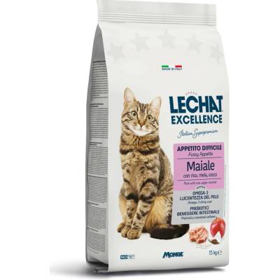 LECHAT EXCELLENCE FUSSY APPETITE 1,5kg vepřové krmivo pro kočky s problematickým příjmem potravy