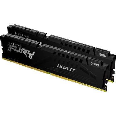 Памет Kingston FURY Beast Black 64GB(2x32GB) DDR5 5200MHz CL40 (KF552C40BB2K2-64)