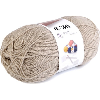 Pletací příze Gloria 50 g Varianta: 7 (51220) béžová, Balení: 1 ks